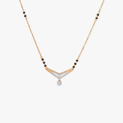 Radiant Chevron Diamond Mangalsutra