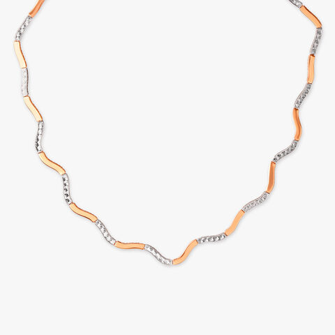Sinuous Glow Gold Necklace