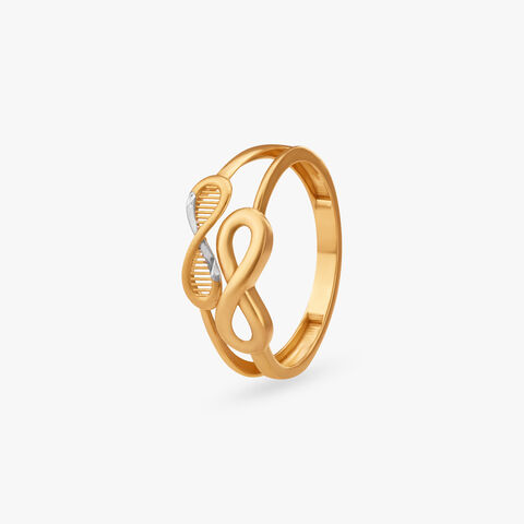 Infinity Elegance Gold Ring