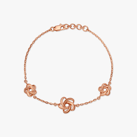 Triple Bloom Gold Bracelet