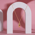 Whimsical Wonder 18KT Chain Lemon Topaz  Pendant with chain,,hi-res image number null