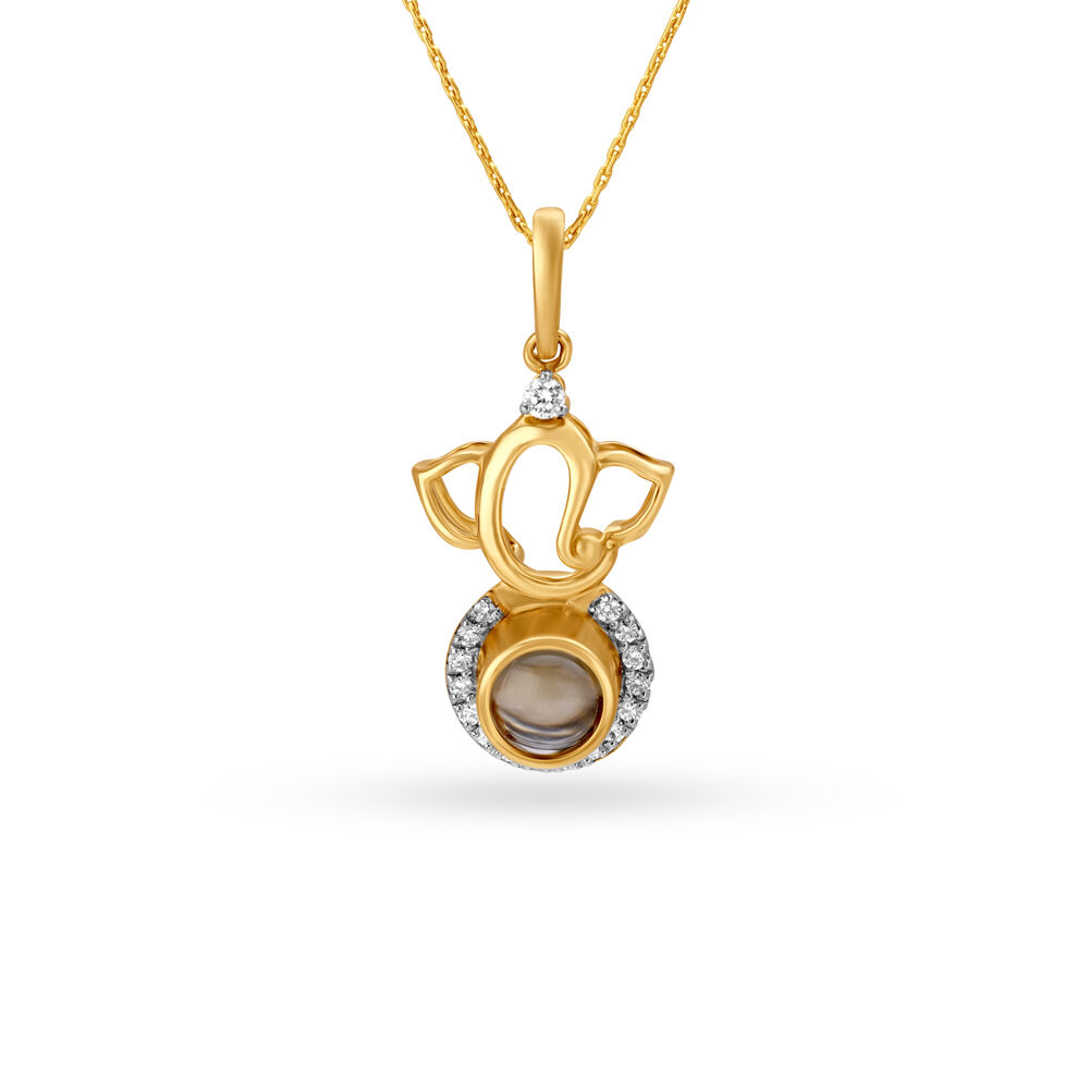 Ganesh pendant silver tanishq online