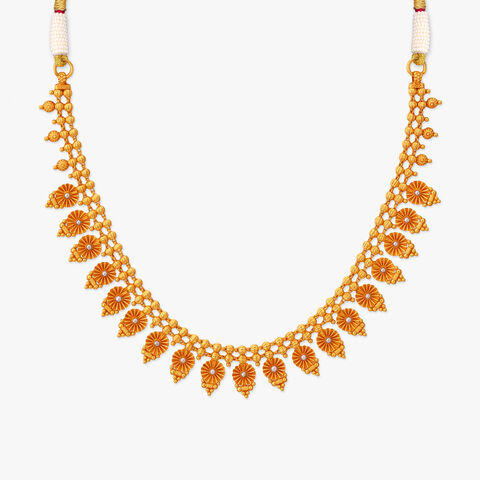 Sunburst Symphony Gold Necklace Set