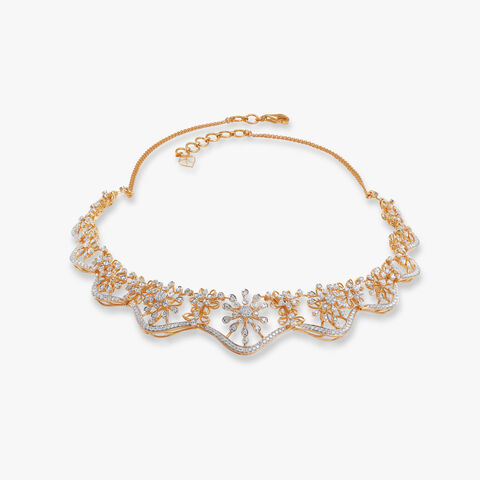 Sculpted Wonder Diamond Necklace Set