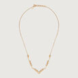 Crescent Charisma 14Kt Diamond Necklace,,hi-res image number null