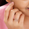 14 KT Rose Gold Floral Beauty Ring,,hi-res image number null