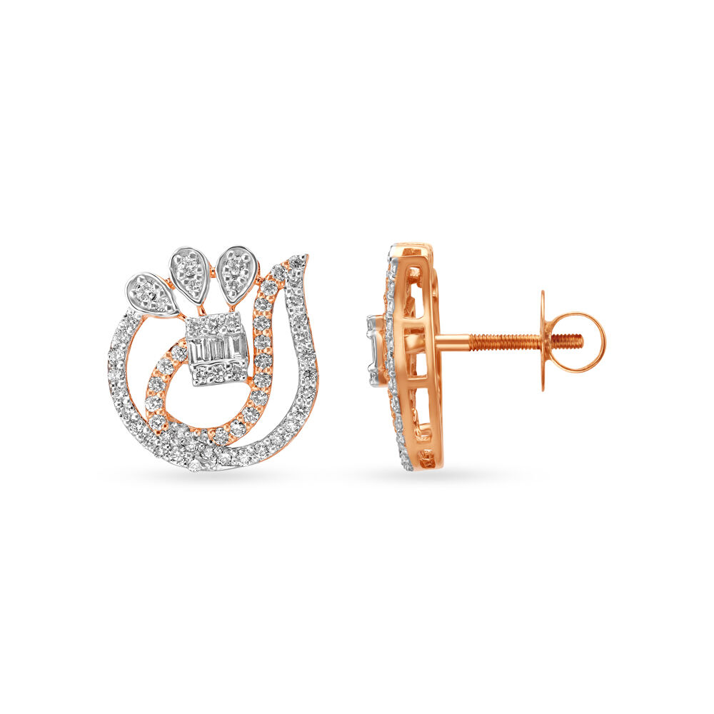Tbz solitaire diamond earrings top