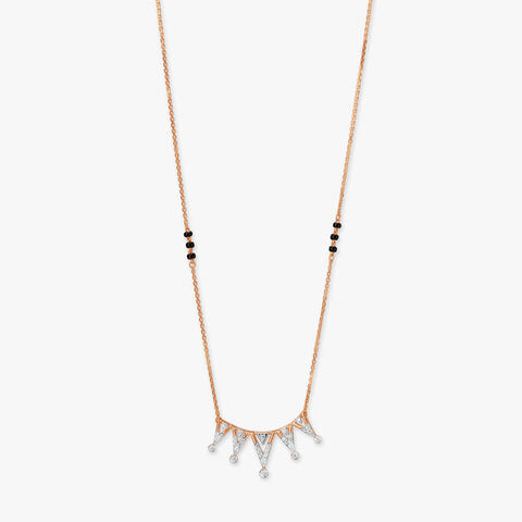 Glamorous Peaks Diamond Mangalsutra