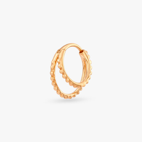 Glint Grace Gold Nose Pin