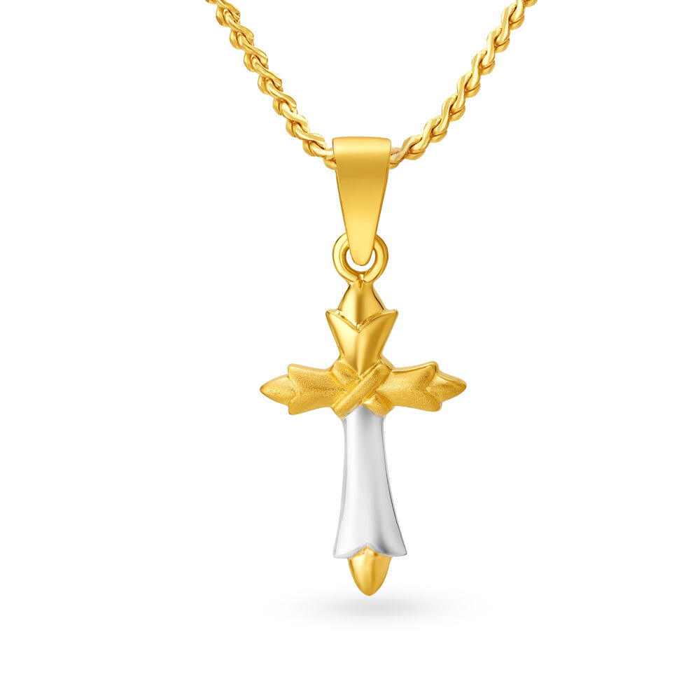 Gold cross sales pendant malabar gold