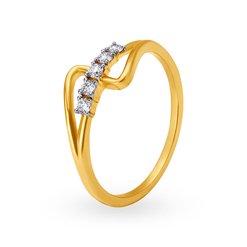 Tanishq 18 carat gold diamond shop ring