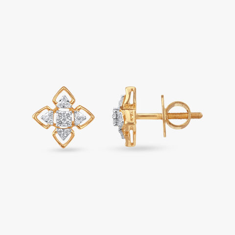 Symmetry Glow Diamond Stud Earrings