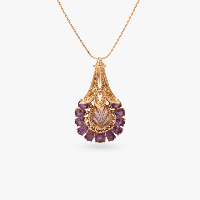 Bloom Radiance Gold Pendant