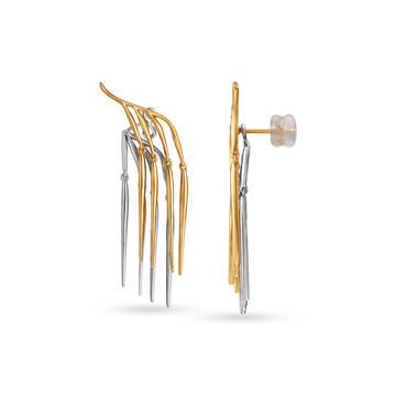 14kt Yellow Gold - Dazzling Dangle Earrings