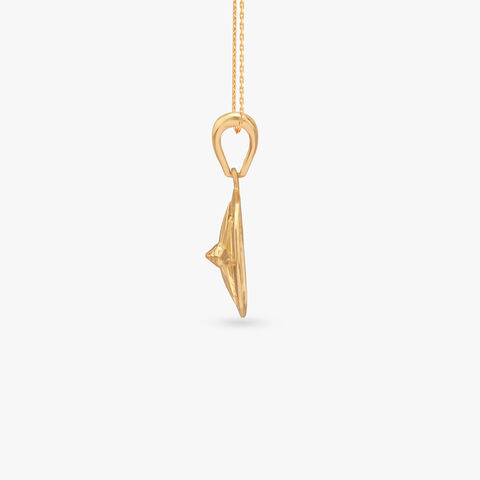 Compass Rose Gold Pendant