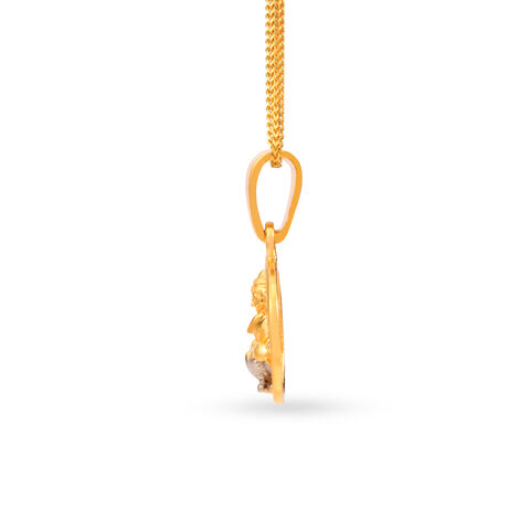 Lavish Lakshmi Gold Pendant