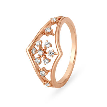 Luminous Floral Diamond Ring