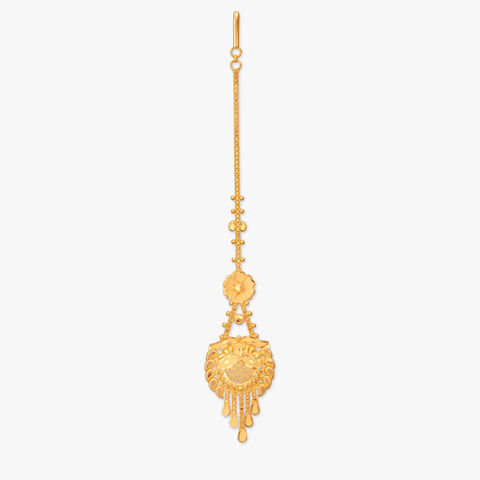 Blossom Crest Gold Maang Tikka