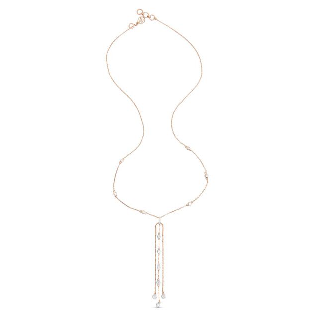 14 KT Rose Gold Enchanting Pendant With Chain,,hi-res image number null