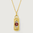 Graceful Guardian 18KT Chain Pink Tourmaline  Pendant with chain,,hi-res image number null
