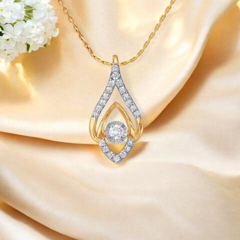 Radiant Drop Diamond Pendant