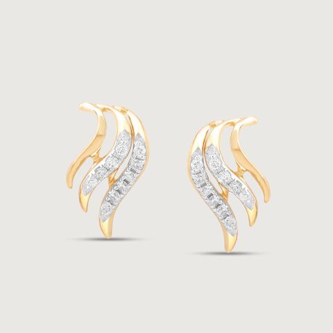 Groovy Glint Diamond Earrings