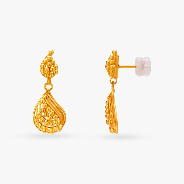 Contemporary Mango Pattern Drop Earrings,,hi-res image number null