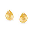 Glimmering Yellow Gold Teardrop Necklace and Earrings Set,,hi-res image number null