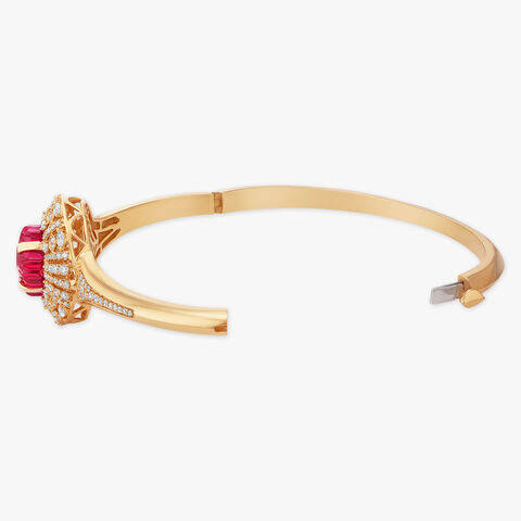 Rose Edge Diamond Bangle