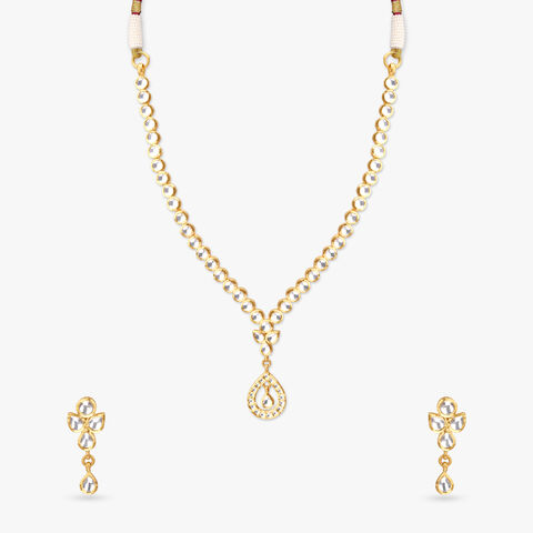 Kundan Aura Gold Necklace Set