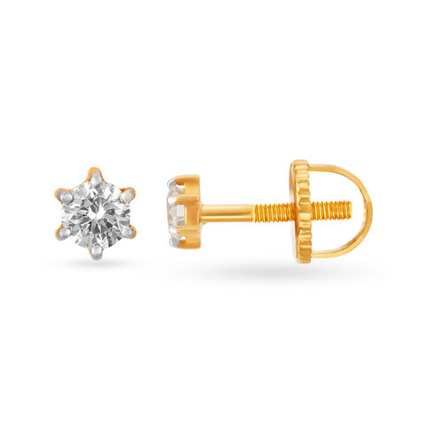 Subtle Diamond Stud Earrings