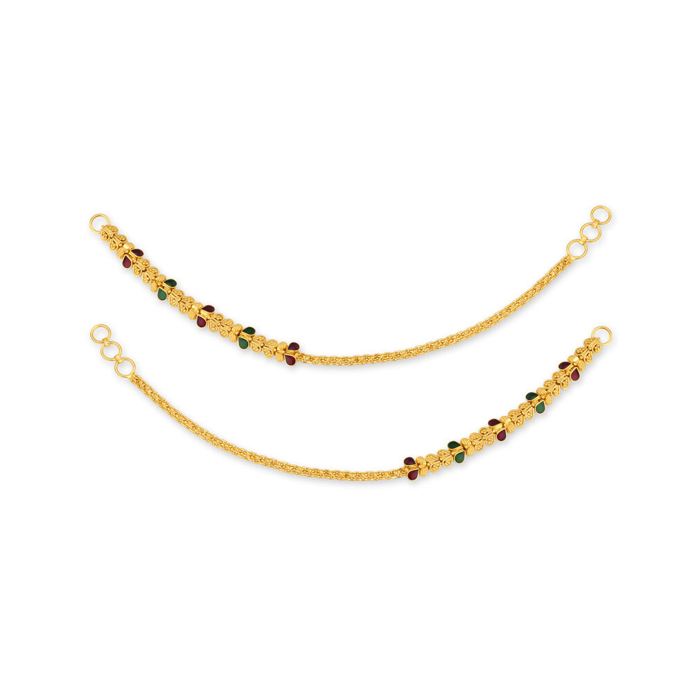 Vibrant 22 Karat Yellow Gold Leaf Lined Mattal