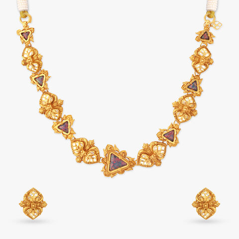 Constellation Blaze Gold Necklace Set