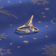 Meteor Trail 14KT Diamond Finger Ring,,hi-res image number null