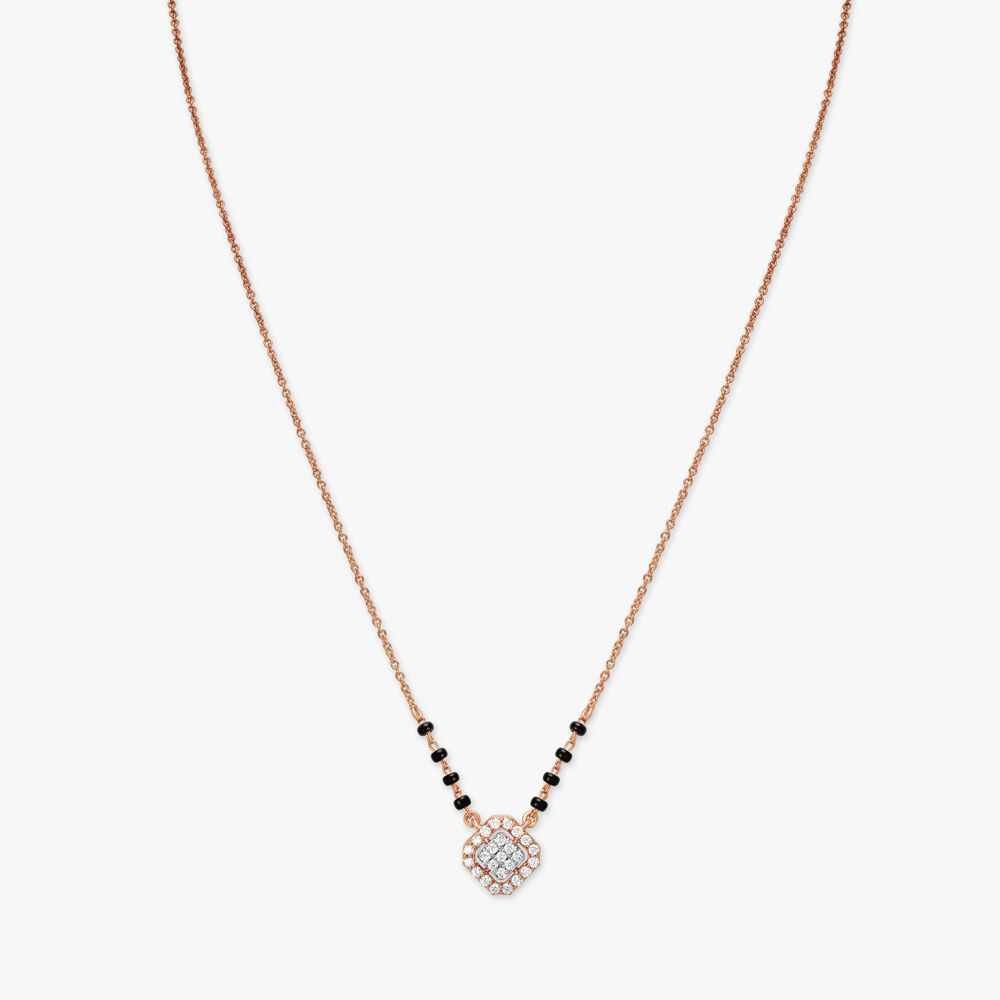 Geometric Diamond Mangalsutra