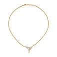 Charming Contemporary Gold and Diamond Necklace,,hi-res image number null