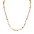 Carved Dual Tone Gold Chain For Men,,hi-res image number null