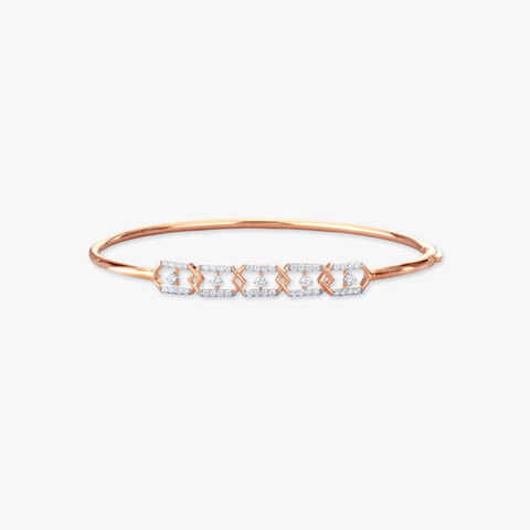 Interlocked Glamour Diamond Bangle