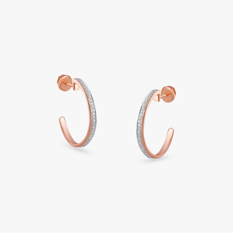 Glimmer Glide Diamond Stud Earrings