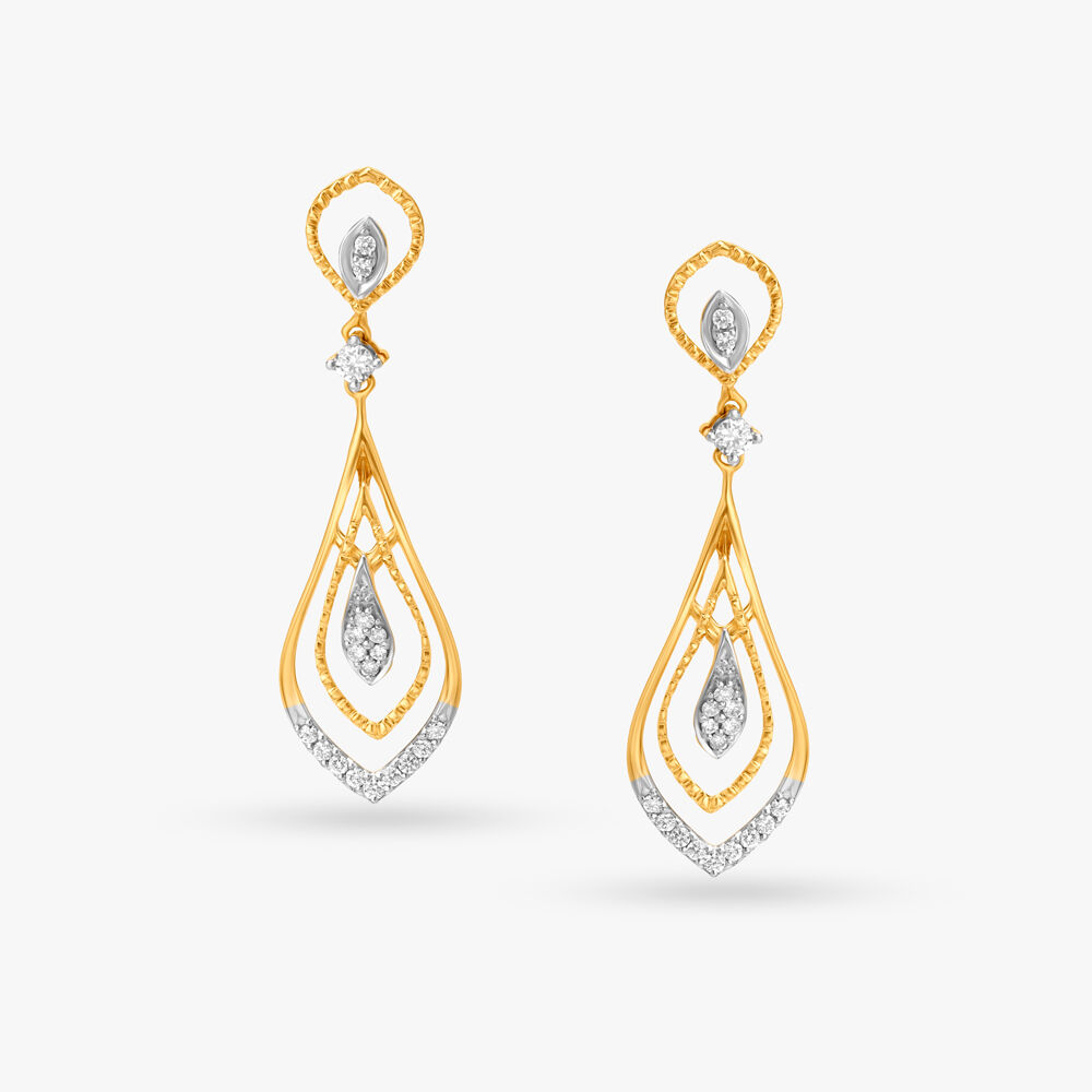Tanishq diamond hot sale drop earrings