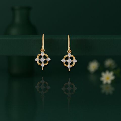 Luminous Elegance Diamond Drop Earrings