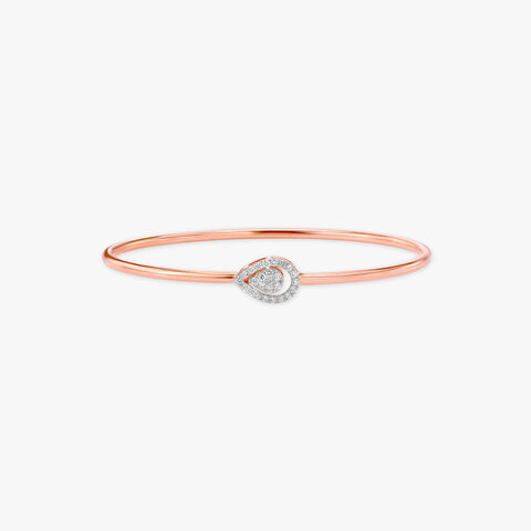 Teardrop Orbit Diamond Bangle