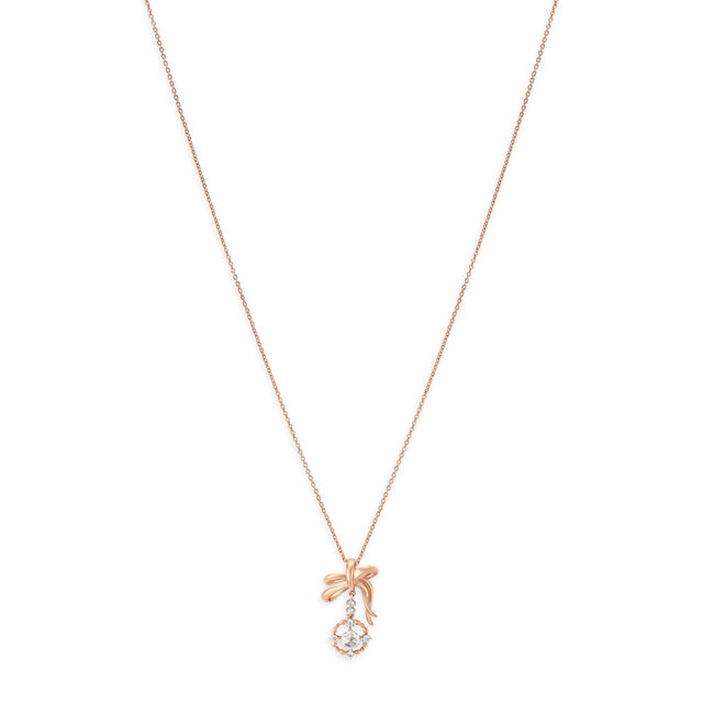 Knot-inspired 14kt Rose Gold Pendant with Chain,,hi-res image number null