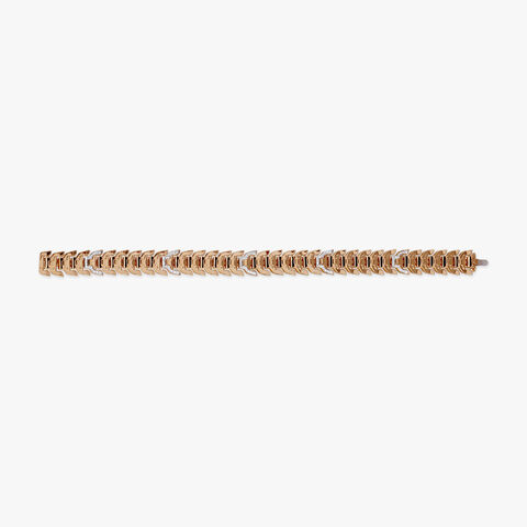Golden Cascade Diamond Bracelet for Men