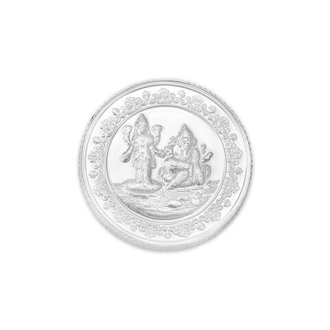Ganesha And Lakshmi 10 Gram 999 Purity Silver Coin