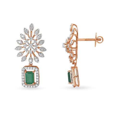 Captivating Diamond Cocktail Drop Earrings