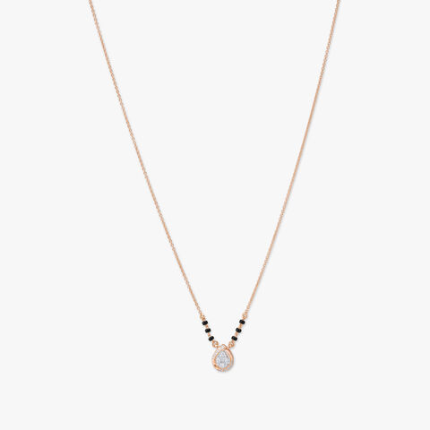 Sparkling Teardrop Diamond Mangalsutra