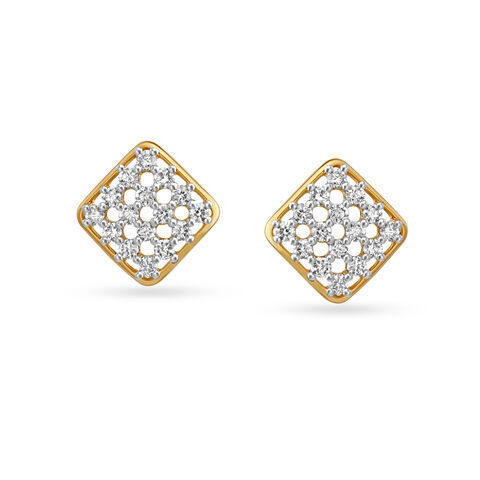 Enigmatic Diamond Stud Earrings