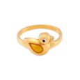 Adorable 22 Karat Yellow Gold Duckling Finger Ring,,hi-res image number null