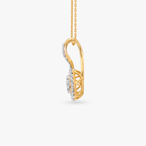 Twinkle Loop Diamond Pendant
